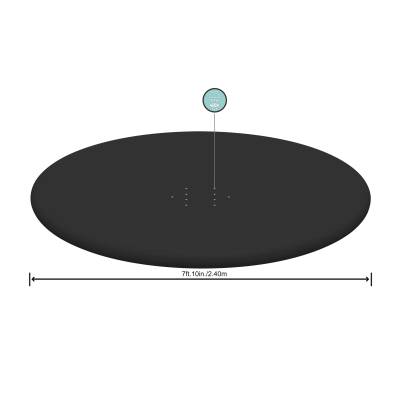 Winylowa pokrywa na basen rozporowy 244 cm - Bestway 58032