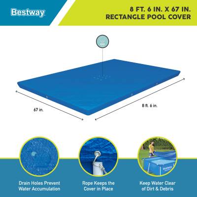 Pokrywa na basen stelażowy 259x170x61 cm - Bestway 58105