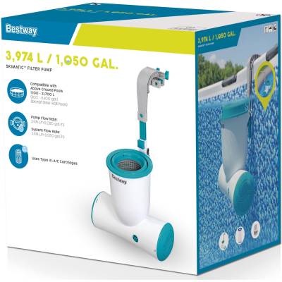 Pompa + skimmer do basenu SKIMATIC 3974 L/h - Bestway 58469