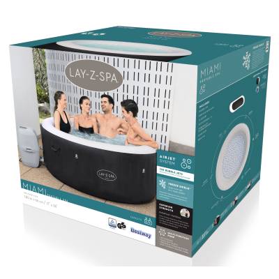 Dmuchane jacuzzi spa Miami 180x66 cm 4 os. - Bestway 60001