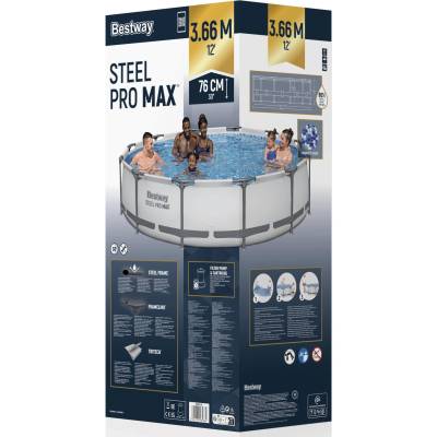 7w1 Basen stelażowy Pro MAX 366x76 cm - Bestway 56416