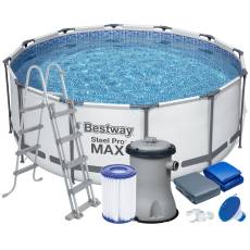 12w1 Basen stelażowy Pro MAX 366x122 cm - Bestway 56420