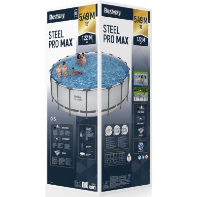 8w1 Basen ogrodowy Pro MAX 549x122 cm - Bestway 56462