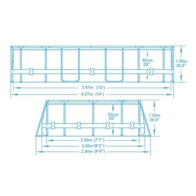 8w1 Basen ogrodowy Pro MAX 427x250x100 cm - Bestway 56620