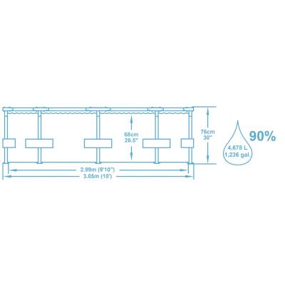 BASEN STELAŻOWY STEEL PRO 305x76 cm - BESTWAY 56677