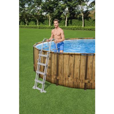 12w1 BASEN OGRODOWY DESKI Z OKNAMI SWIM VISTA 488x122 cm - BESTWAY 56725