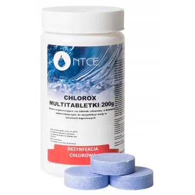 6w1 TABLETKI MULTIFUNKCYJNE NIEBIESKIE 200 g / 1 kg - CHLOROX NTCE