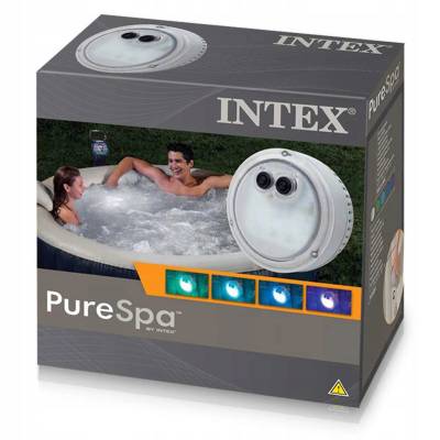 KOLOROWA LAMPKA LED DO SPA - INTEX 28503