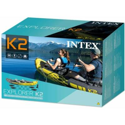 Kajak EXPLORER K2 312x91x51 cm + akcesoria - Intex 68307