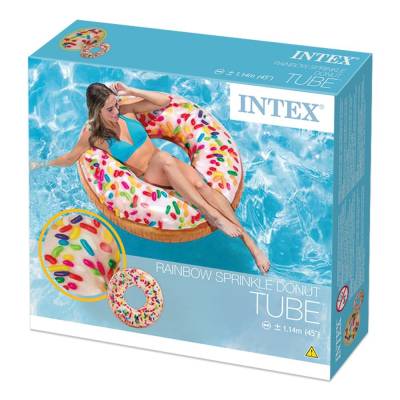 Koło do pływania donut z posypą pączek- Intex 56263