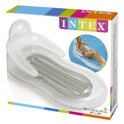 DMUCHANY MATERAC PLAŻOWY Z OPARCIEM - INTEX 58857