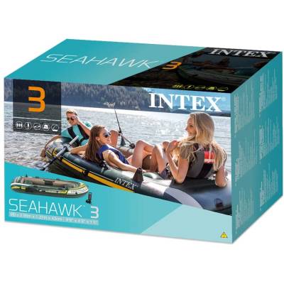 Ponton SEAHAWK 3 295x137x43 cm + akcesoria - Intex 68380