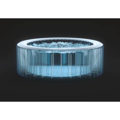 Dmuchane spa jacuzzi Chevron Deluxe 196x196x71 cm 6 os. WiFi - Intex 28472