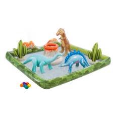 Wodny plac zabaw Jurassic Park 244x198x71 cm - Intex 56132