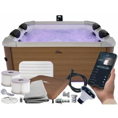 Panelowe jacuzzi spa AMBER 160x160x65 cm 6 os. UVC LED WiFi - MSpa F-AM063W